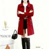2025 Women's Thickened Wool Mid-Length Coat - Small, Padded, Autumn/Winter