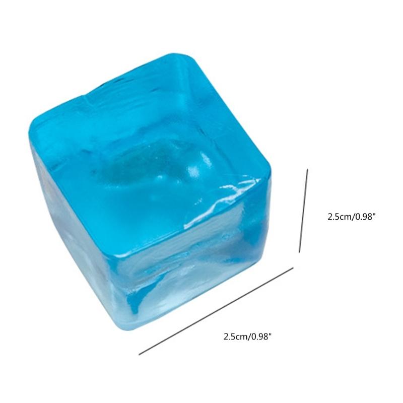 20 Stück Unzerbrechliches Entlüftungsspielzeug Wiederprallendes Süße Maltose Eiswürfel zum Quetschen Süßer Tofu Fotografie