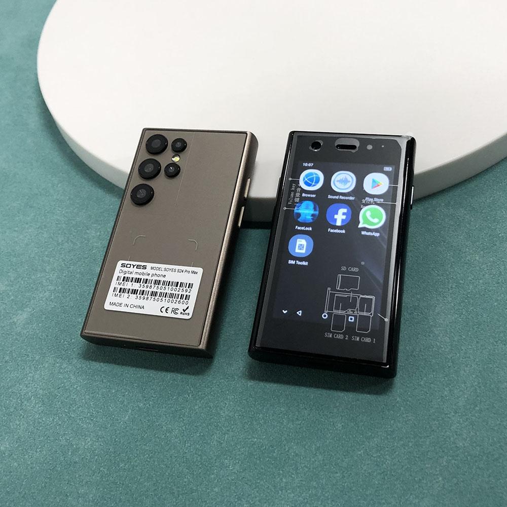 SOYES S24 PRO MAX 4G Mini Smartphone LTE Phone 3.0inches MTK6737 2GB RAM 16GB ROM 5MP Camera Dual SIM Face ID Android Mobile Phone