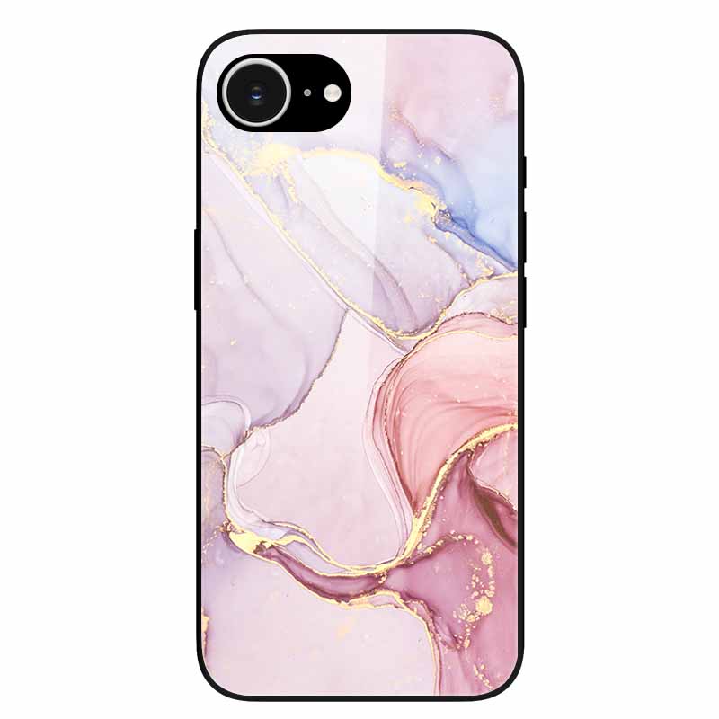 Tempered Glass Phone Cases For iPhone 16e 2025 Case Silicon Bumper Hard PC Back Cover Shell for iPhone SE (2025) / for iPhone16e