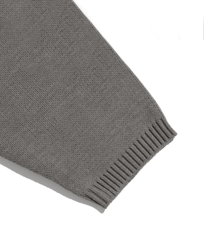 NICEGHOSTCLUB Big Ghost Logo Knit Hoodie_Grey(Ng2Dfuk611A)