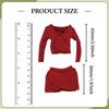 1:6 Female Crop Tops Action Figure Clothes Fashion Handmade Cosplay Long Sleeve Top for 12''