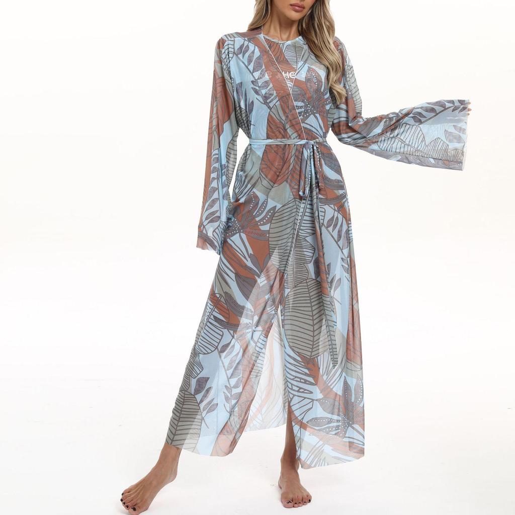 Russia 2025 Swimsuit & Sunscreen Mesh Cover-Up Beach Dress