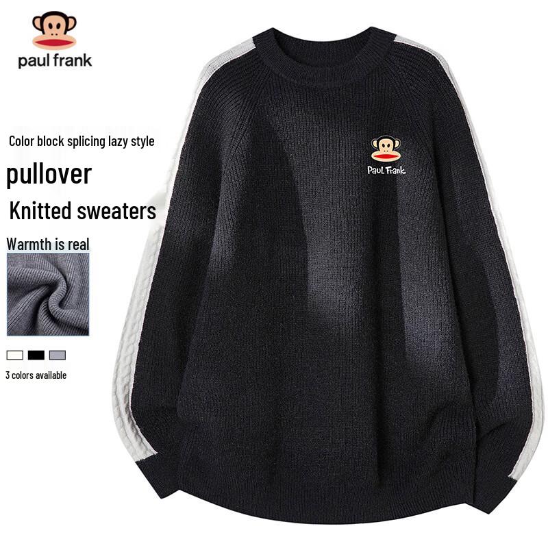 

Paul Frank Men s Colorblock Round Neck Knit Sweater 2XL