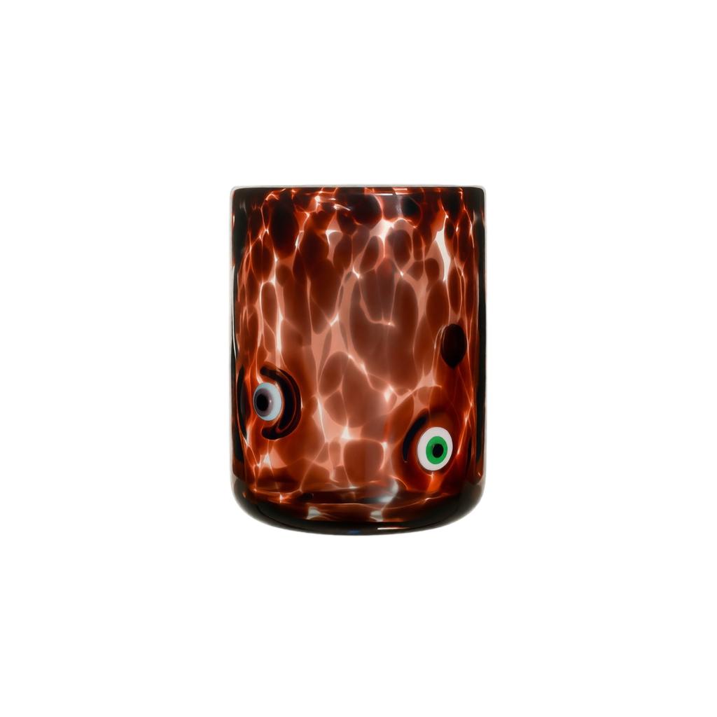Halloween Flower Tumbler with Polka Dot Decals