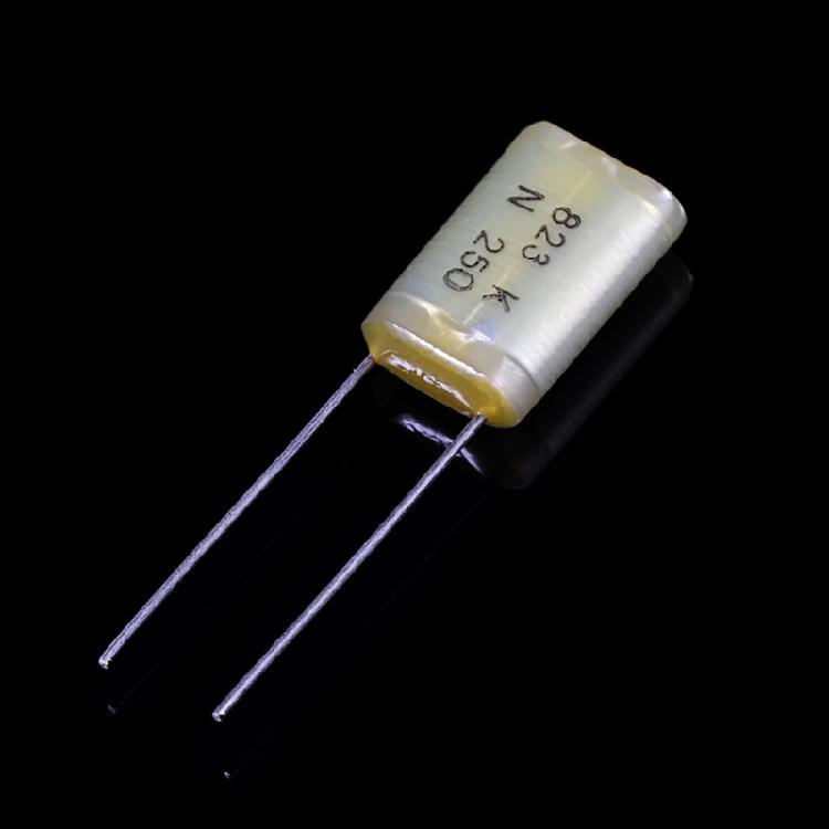 10Pcs Premium Capacitors 250V 823K with Two Metal Pins Easy Installation for Guitar Sound Output Quality Enhancement