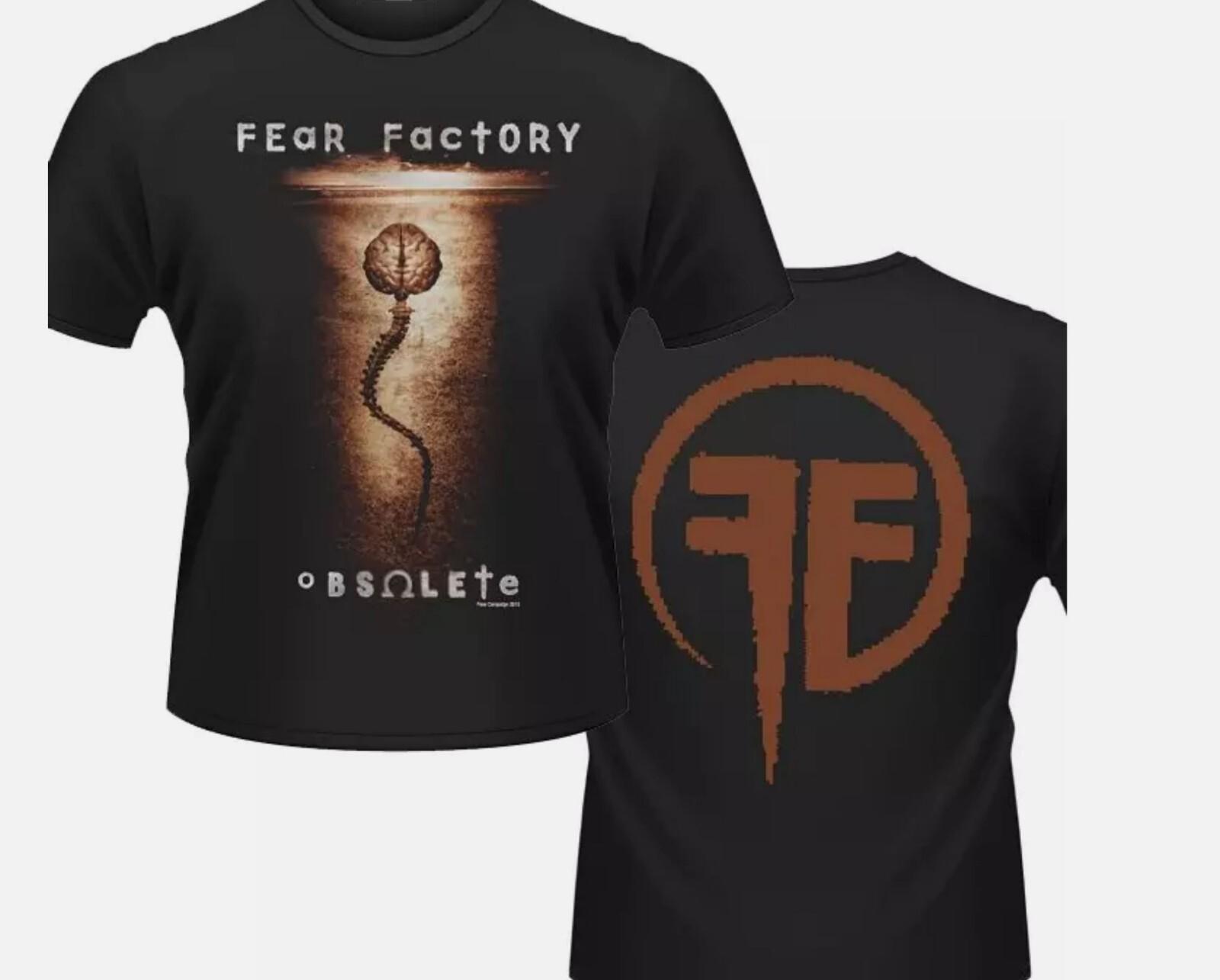 Vtg Shirt FEAR FACTORY Obsolete Black Shirt Adults Unisex T shirt S