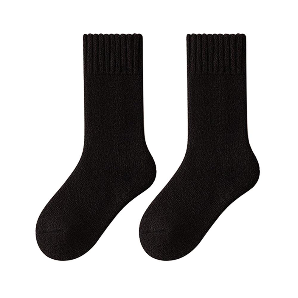 

Polyester Cotton Winter Warmer Thicken Sock Medium Tube Sock Thermal Wool Sleeping Socks Seamless Cashmere Snow Socks For Man One Size чёрный