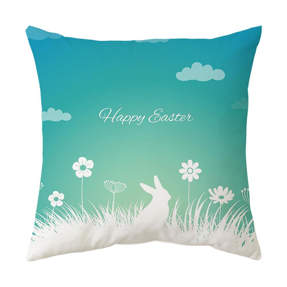 Easter Pillow Cover Cartoon Sofa Cushion Cover Office Waist Cushion Cover