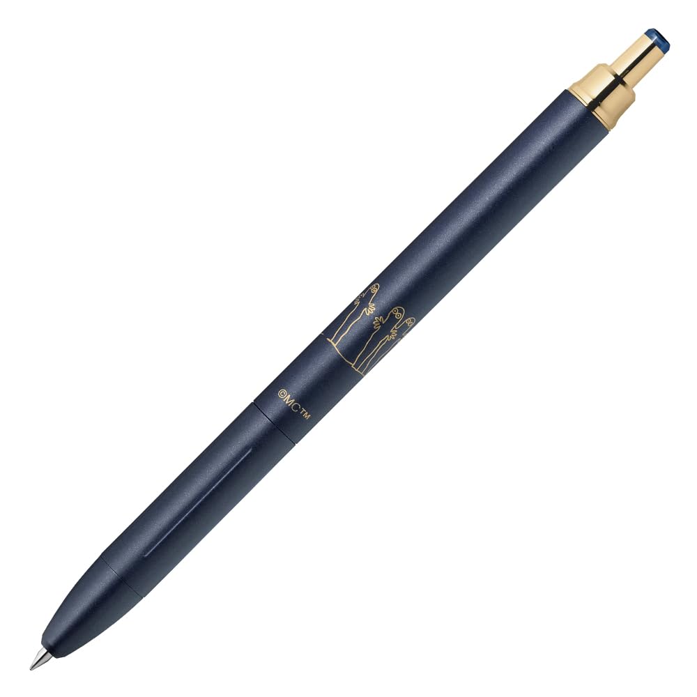 Zebra Gel Ballpoint Pen Sarasa Grand Moomin Vintage Color Dark Blue Hattifattener Pattern 0.5mm P-JJ57-MM-VDB