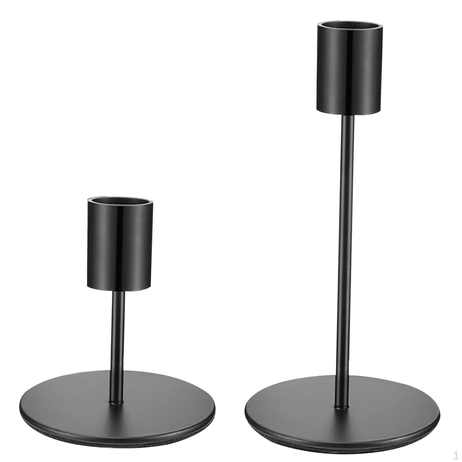 

2 подсвечника в металлическом дизайне для конических свечей, идеально подходят для столовой