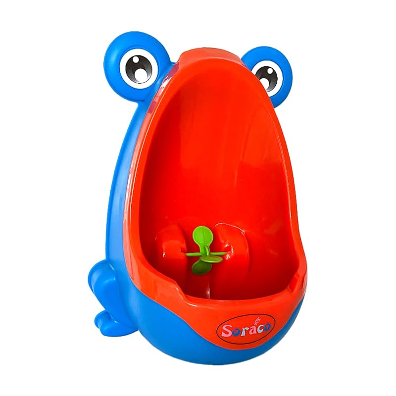 Soraco Frog Potty Training Urinal for Toddler Boys with Funny Aiming Target, Frog Pee Training (Green)