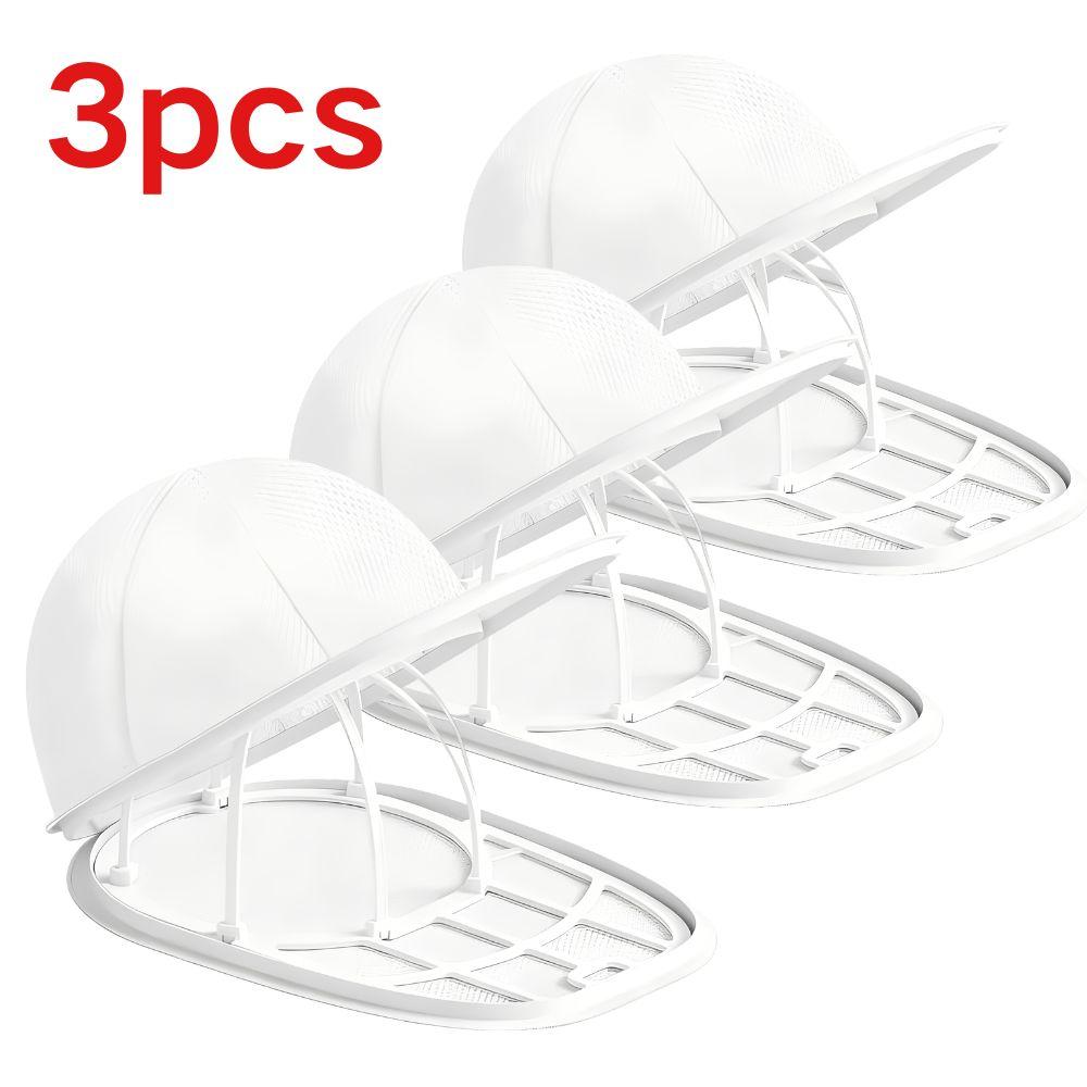 3pcs Baseball Cap Washer Laundry Bag with Plastic Hat Shaper Frame for Trucker/Sports Hats Daily Laundry Household Accessory YMY