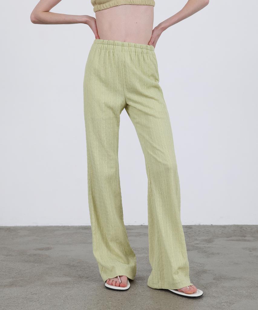 Leuba Layered Slim Boots Cut Pants - Avocado
