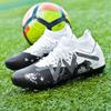 35-45 Men's High-top Large Size Football Shoes Long Nail Anti-slip Resistance TPR Artificial Captain Outdoor Youth Children Football Shoes