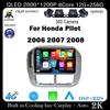9 Lnch For Honda Pilot 2006 2007 2008 Car Radio Video Multimedia QLED Navigation GPS IPS 4G Wifi Stereo Screen Auto