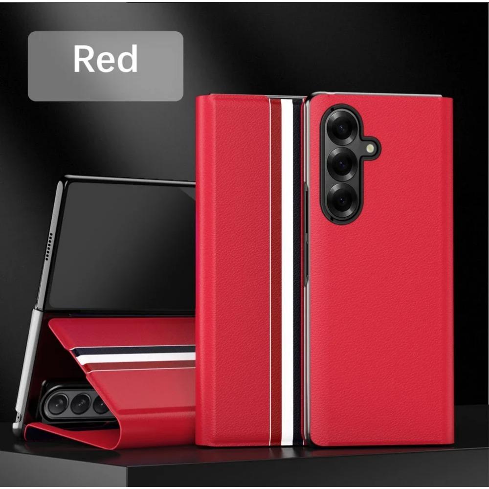 Luxuriöses Business-Leder mit eingebautem Kartenfach, Ständerhalter-Hülle für Samsung Z Fold 7 Galaxy Z Fold 7 6 5 4 3 Schutzhülle