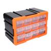 Schubladen-Teilebox 12 Schubladen PVC Hardware Aufbewahrungsorganizer Stapelbare Werkzeugaufbewahrungsbox