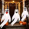 Lightweight Wind Decorations 44 Inch Halloween Hanging Ghost Windsock, White Flying Ghosts Flag Scary Yard Socks for Tree, Outdoor Patio, Party Decor
