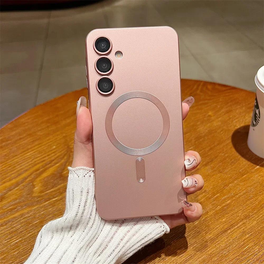 For Magsafe Luxury Liquid Magnetic Case For Samsung Galaxy S26 S25 S24 S23 S22 Ultra Plus FE A17 A56 A36 A16 A55 A35 Phone Cover
