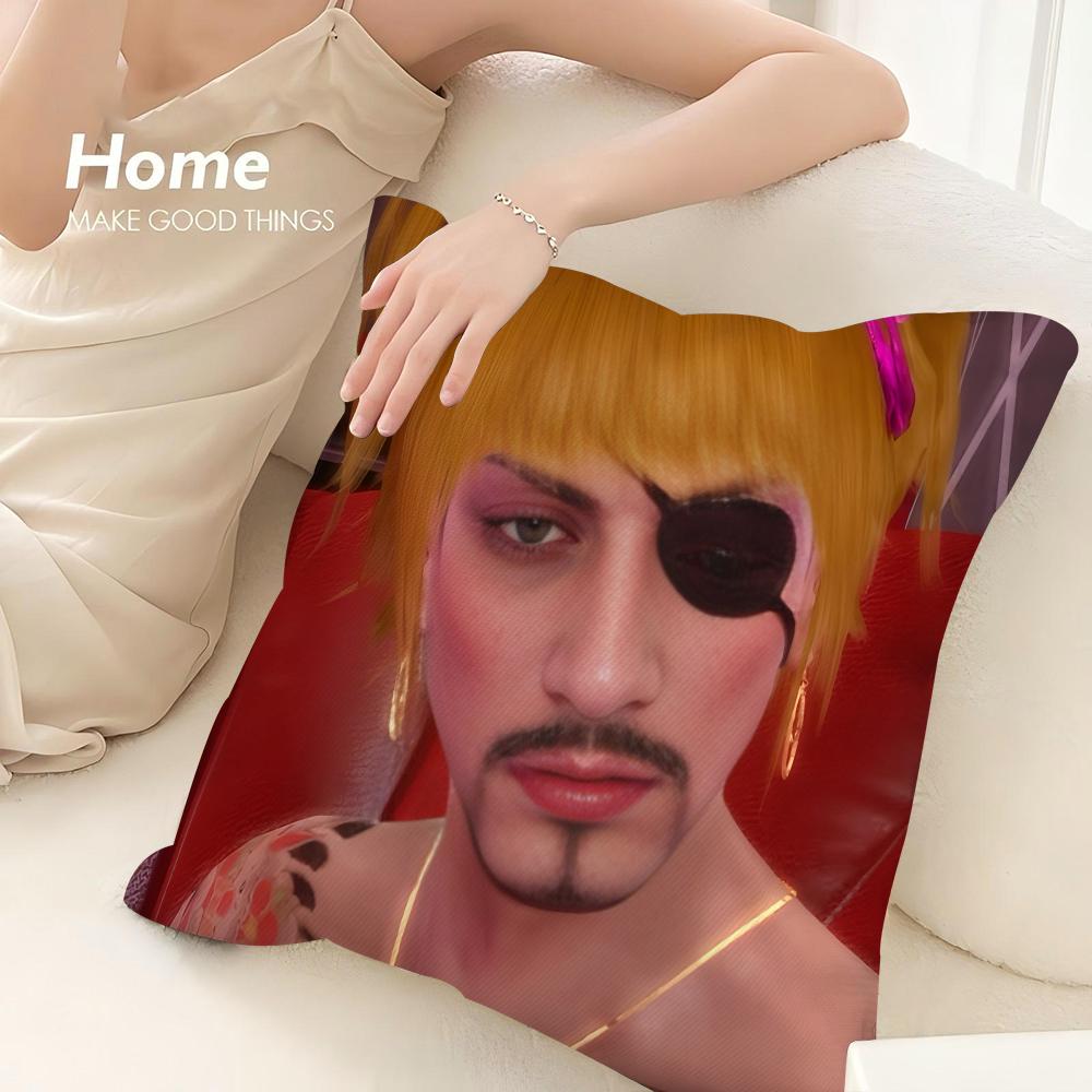 Love G-Goro Majima Y-Yakuza Pillow Case Sofa Decorative Home Double-sided Print Plush Square Throw Pillow Covers Cushion Decor