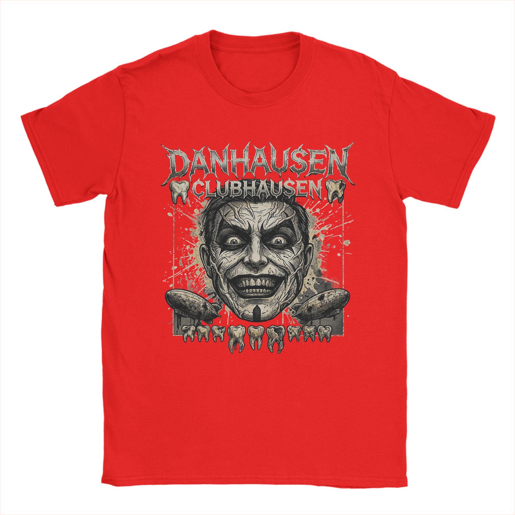 

Danhausen Clubhausen Wrestling Vampire TShirts Men Casual Pure Cotton Tees Crewneck Short Sleeve T Shirts Party Clothing S