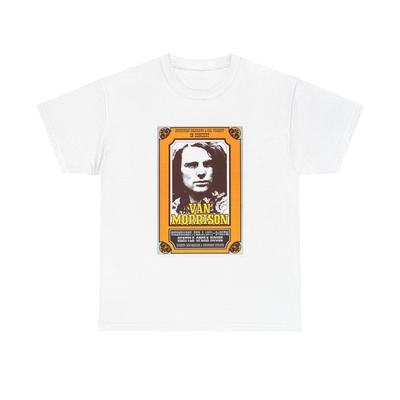 Van Morrison Tshirt Vintage Poster Retro Band Faded Unisex Heavy Cotton Tee Unisex T-Shirt