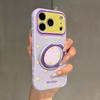 ins simple polka dots apply to 17promax iPhone case 15 rotating bracket 16plus silicone 14 Korea