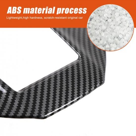 Carbon Fiber ABS Center Console Gear Shift Trim Cover For Subaru XV 2018-