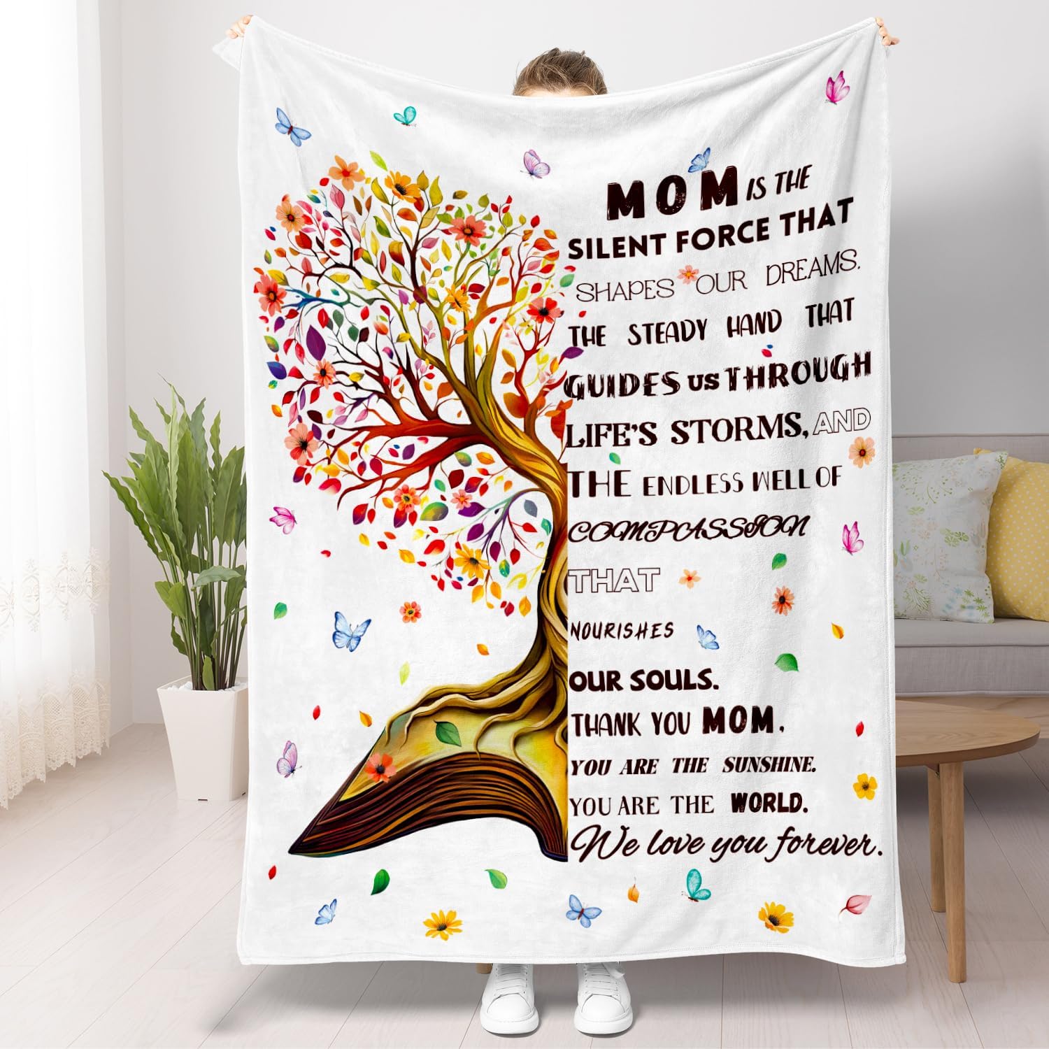 

Floral Dinosaur Blanket Ultra Soft Flowers Throw Blankets Gifts for Dinosaur Lover Throw Animal Themed Cozy Flannel Blanket Ligh 70x100cm