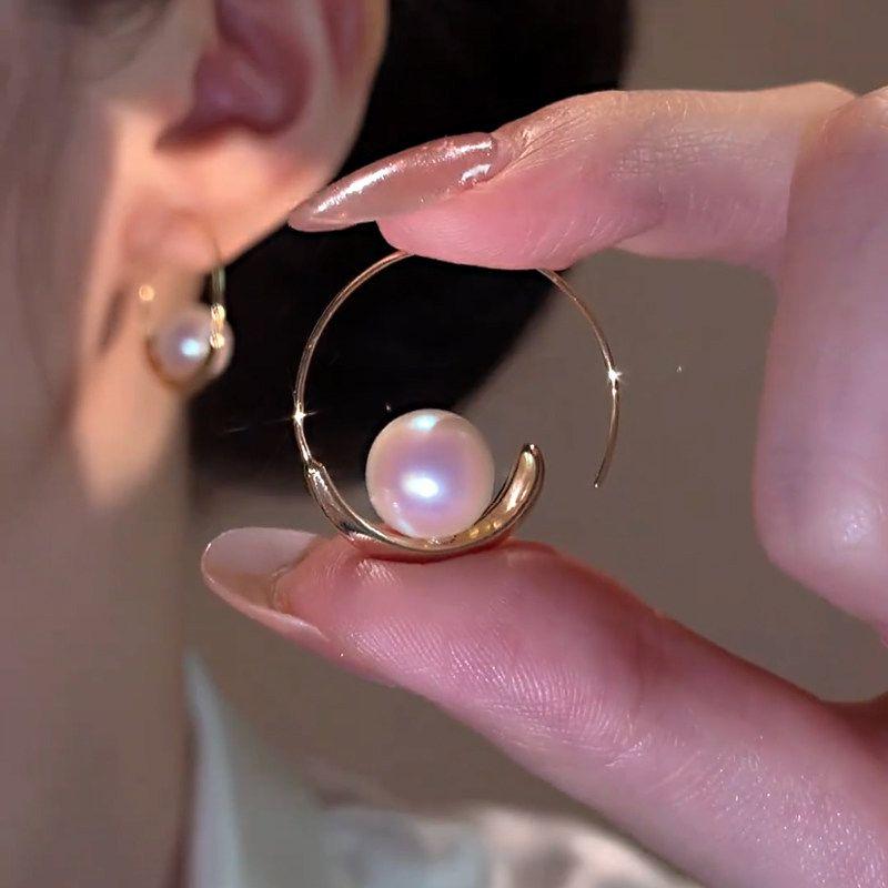 Fashion Big Circle Decorative Fashion Women s Best Selling Pearl Gold