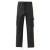 2023 Men's Drawstring Pocket Color-Block Trousers - European & American Style