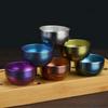 45ml Titanium Teacup Double Layer Width Mouth Cup Lightweight Kung Fu Tea Cup  Home Use