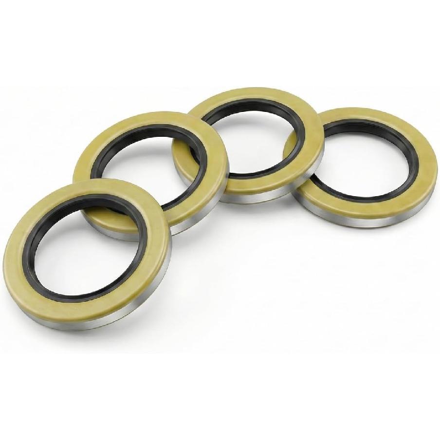 4 Pack Trailer Hub Grease Seal 010-036-00 Double Lip, 2.250" ID X 3.376" OD Double Lip Seal for Dexter Texcom 5200-7000 Lb RV Trailer Axles D42,