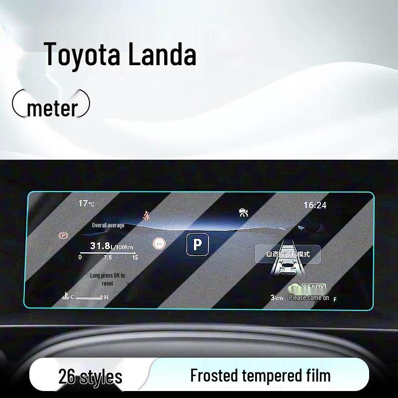 Toyota Frontlander Console Screen Protector: Compatible with 26 Models, Tempered Film for Navigation and Display Screens