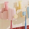 Plastic Toothbrush Storage Rack Dopamine No Drilling Rack Mouthwash Cup Holder  Bathroom Storage