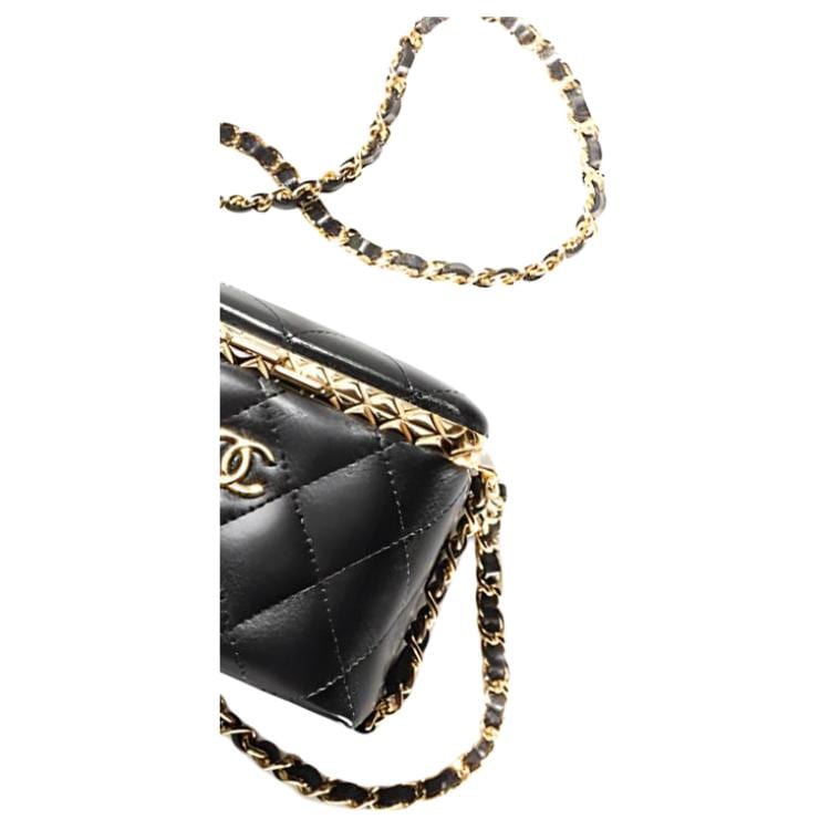 Chanel Lambskin Crossbody Bags Small Women's Black AP2717-B07981-94305