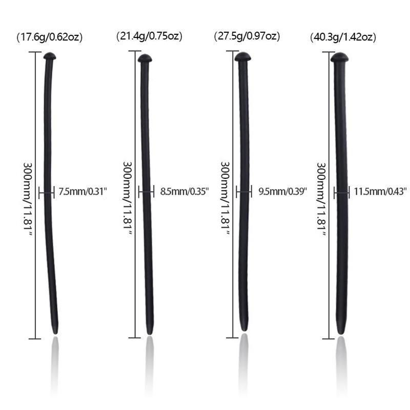 Silikonový uretrální katétr Dilatátor Koňské oko Stimulace ozvučení Penis Plug Vložení uretrálního katétru Sexuální hračky pro dospělé pro muže