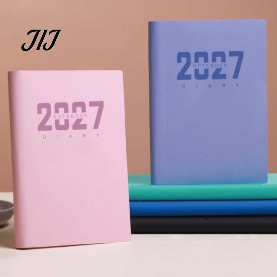 Academic Monthly Planner 2027 A5 Daily Planner, 365 Day Time Management Schedule Notebook for Work Study, Imitation Leather Hardcover Organizer,