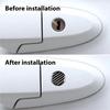 4 Pcs Exterior Door Key Cover, Creative Car Keyhole Carbon Fiber Sticker Multi-functional Decorative