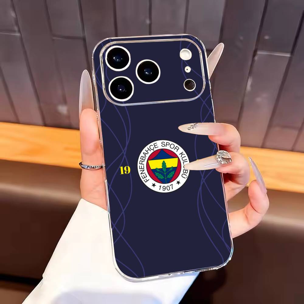 

Cool Turkey Fenerbahce-Es Pattern Phone Case For iPhone17,16,15,14,13,12,11 Plus,Pro Max Soft Transparent Cover iPhone13PROMAX
