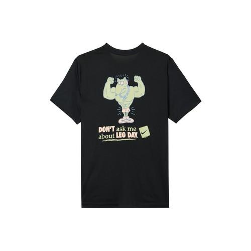 Nike Printed Cartoon Anime Pattern Quick-Dry Training Short-Sleeve T-Shirt L чёрный