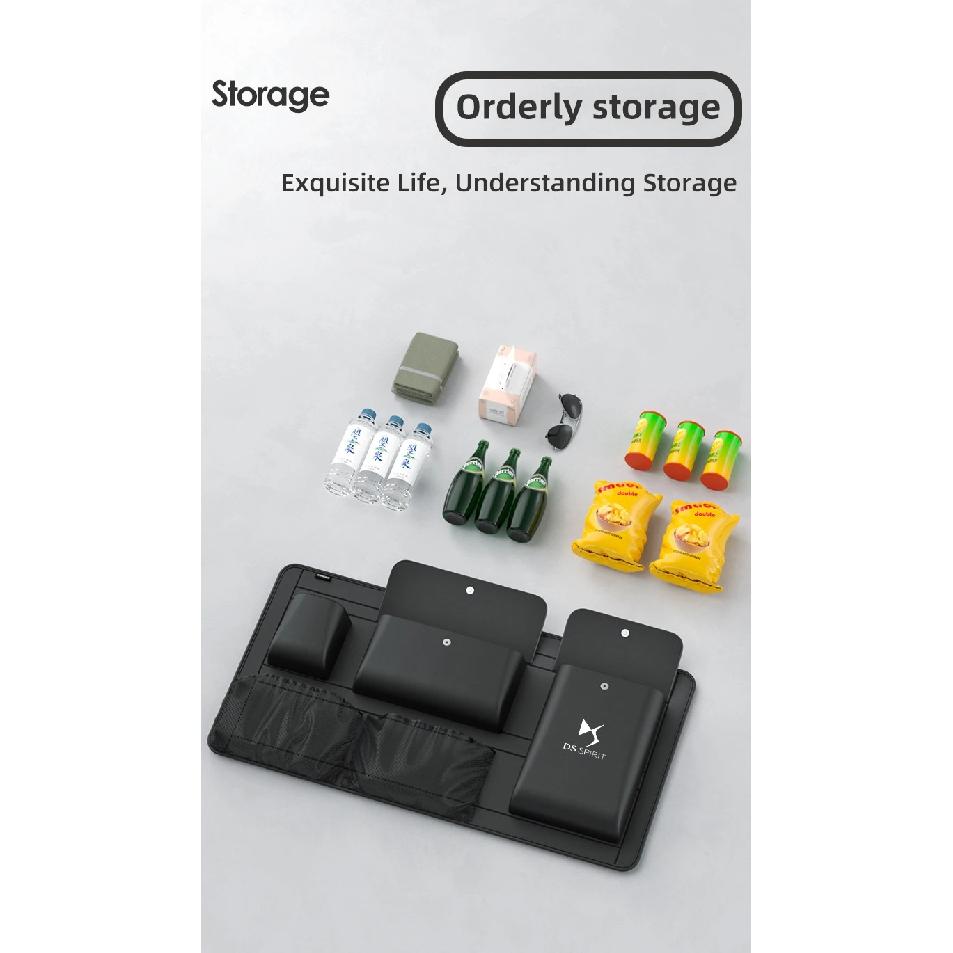 For DS SUV DS6 DS7 Car Trunk Storage Bag Multifunctional Rear Seat Hanging Bag Car Trunk Storage Box Auto Interior Accessory