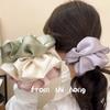 Oversized Girlish Satin Ballet Scrunchie Hair Tie for Women