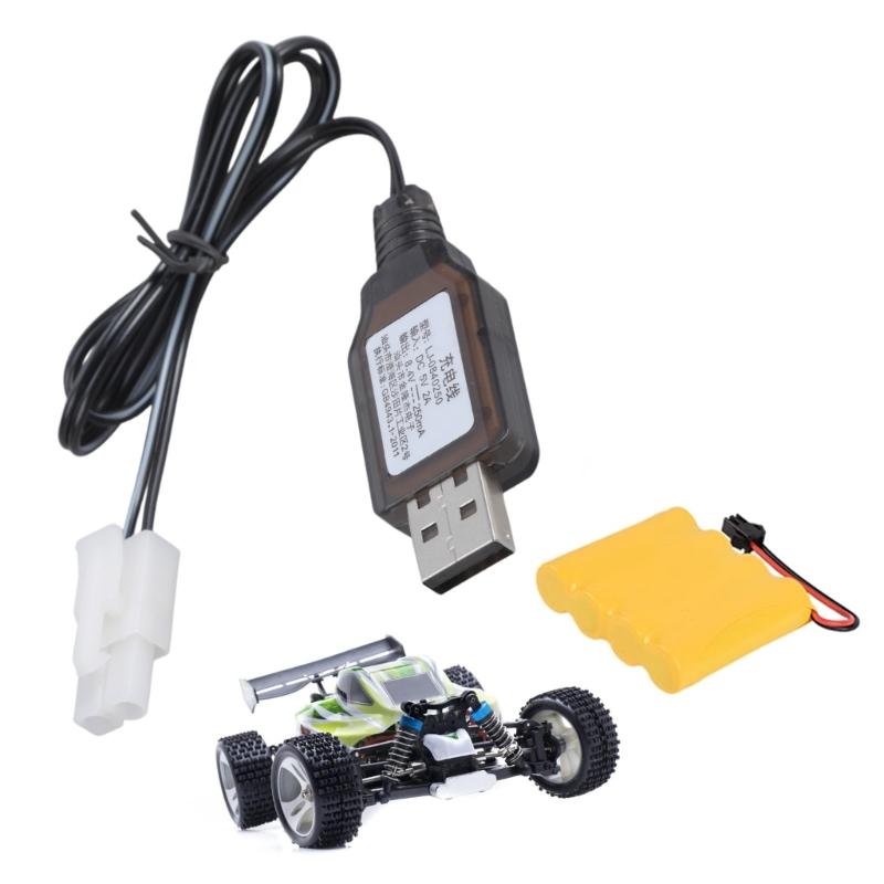 Portable USB Charging Cable Power Cord for Remotes Control Toy Batteries 8.4V 250mA With Safety Circuit Protections