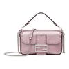 Baguette Abnehmbarer Schultergurt FF Schnalle Kalbsleder Mini Schultertasche Umhängetasche Damen Handtaschen Rosa 8BS017-AT0G-F0G45