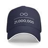 Bitcoin Infinity Divided By 21 Million Cryptocurrency Art Men Baseball Caps Peaked Cap Sun Shade Windproof Hat