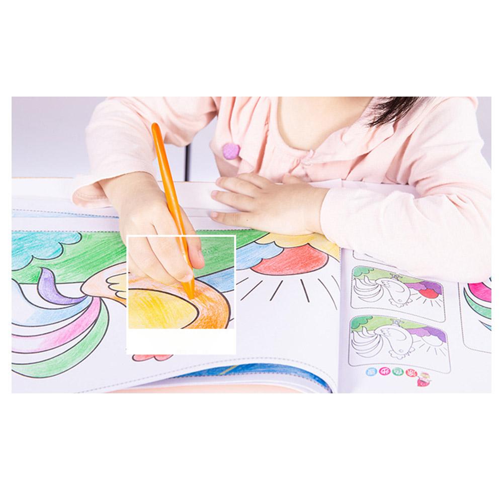 Lápis de Cera Triangulares de 36 Cores Laváveis e Não Tóxicos Lápis de Cera para Pintura Infantil