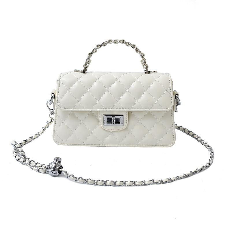 

Rhombus chain small bag women s premium sense lock shoulder messenger bag fashion handbag