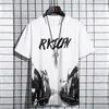 Summer Tracksuit Fashion O-Neck Quick Drying T-shirt Shorts Set Men Loose T-shirt Shorts Jogger Outfit Sportswear Suit Streetwear